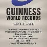 Guinness World Records Bear Grylls