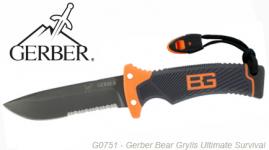 Couteau Ultimate Survival Gerber Bear Grylls