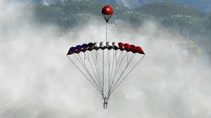 Man vs wild jeux video parachute