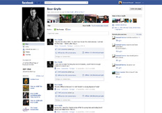 Page Facebook de Bear Grylls